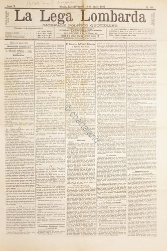 Politische zeitung mailand - politische,