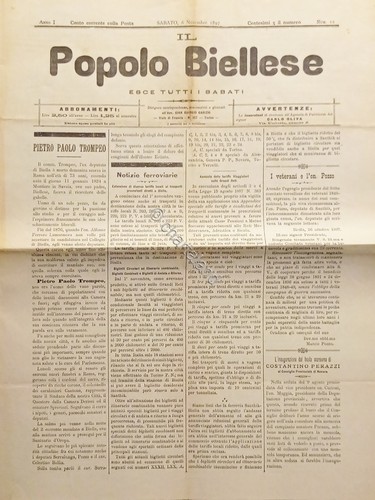 Zeitung popolo biellese - -,
