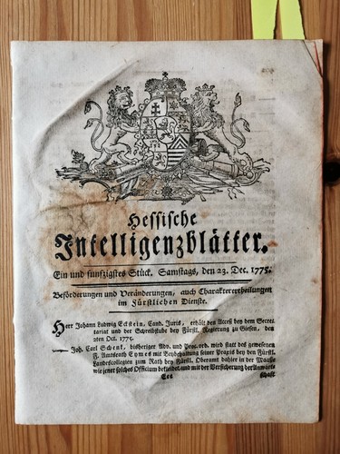 1775 zeitung lerche - 1775,