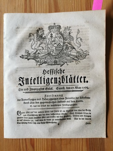 1775 zeitung - 1775,
