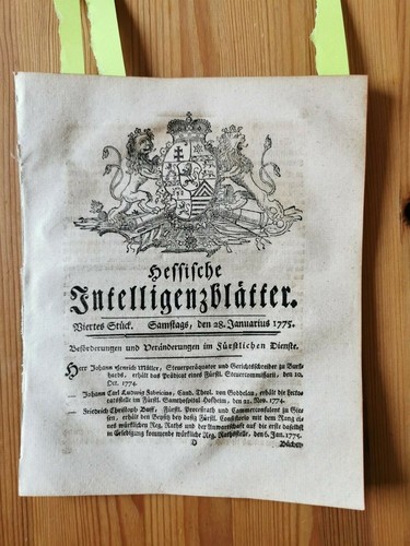 1775 zeitung graßmann aus - 1775, 4