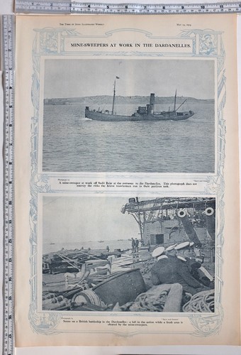 1915 indien ww1 aufdruck mine - indien,